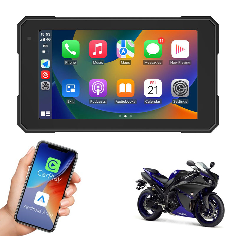 Motorcycle Carplay & Android Auto Screen